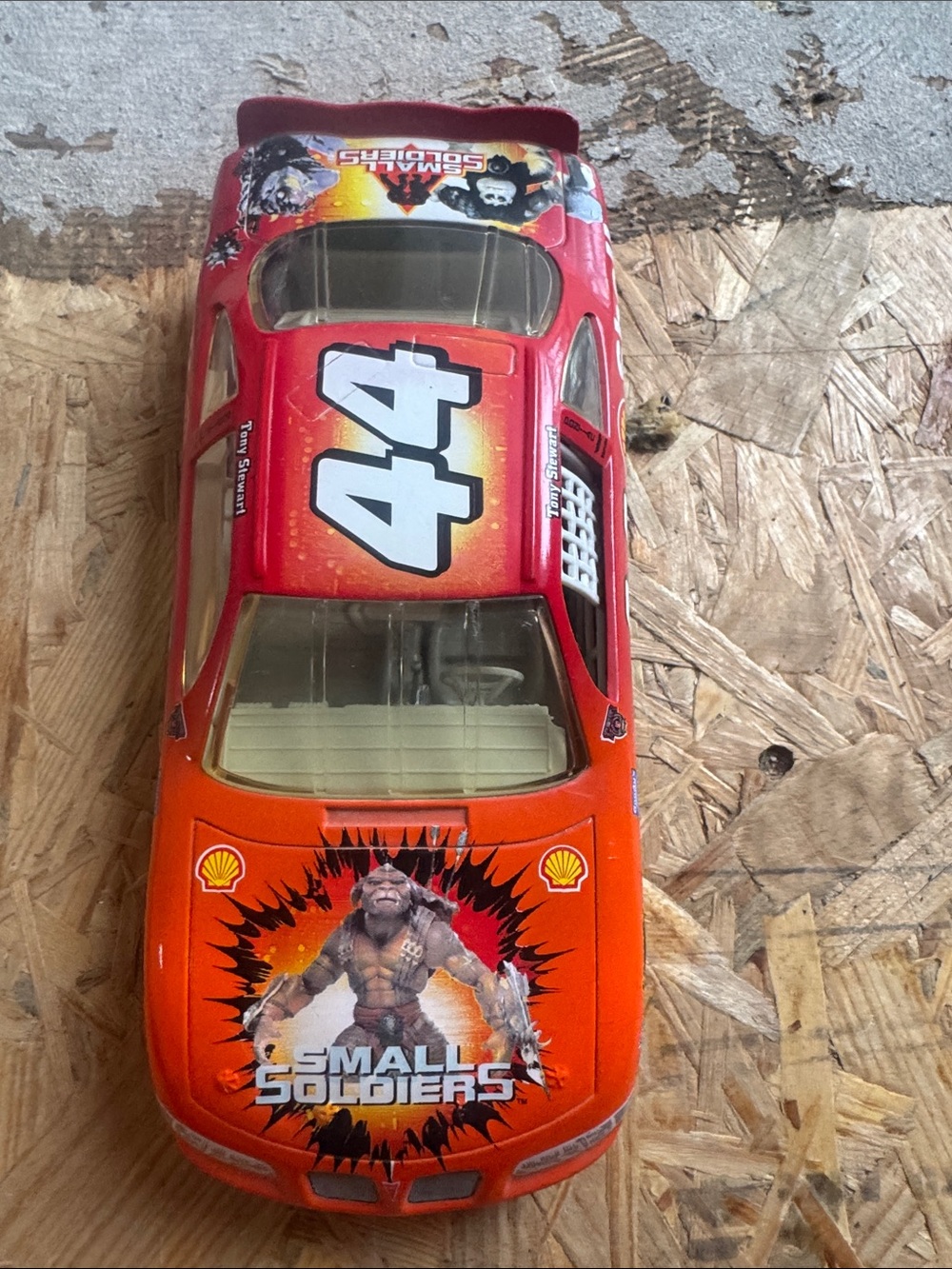 Nascar Red and Orange #44 Die-Cast Race Car